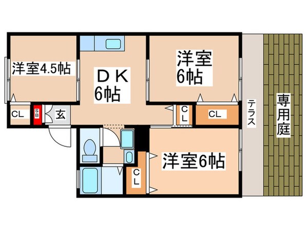 ファミール国立の物件間取画像